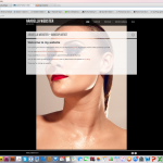 The website of a private professional make-up artist.